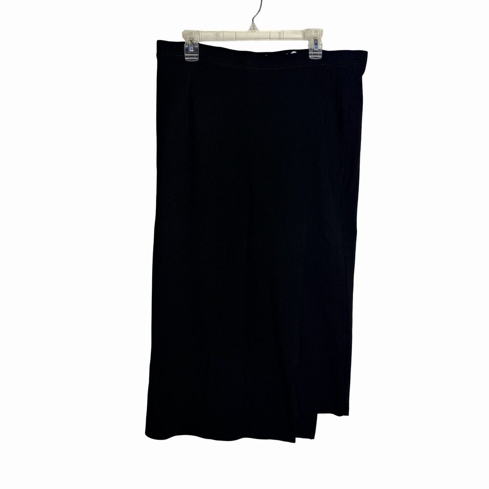 Betabrand the Sassiest Capri Pants Skort Skirt Womens XXL Tall Black Knit